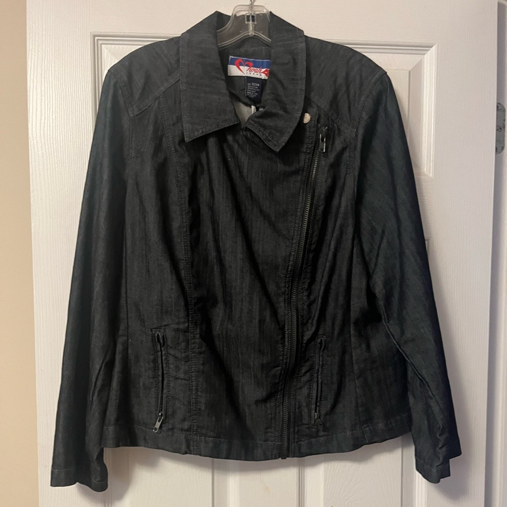 Plus Size Dark Denim Mwah Jean Set Size 18/20